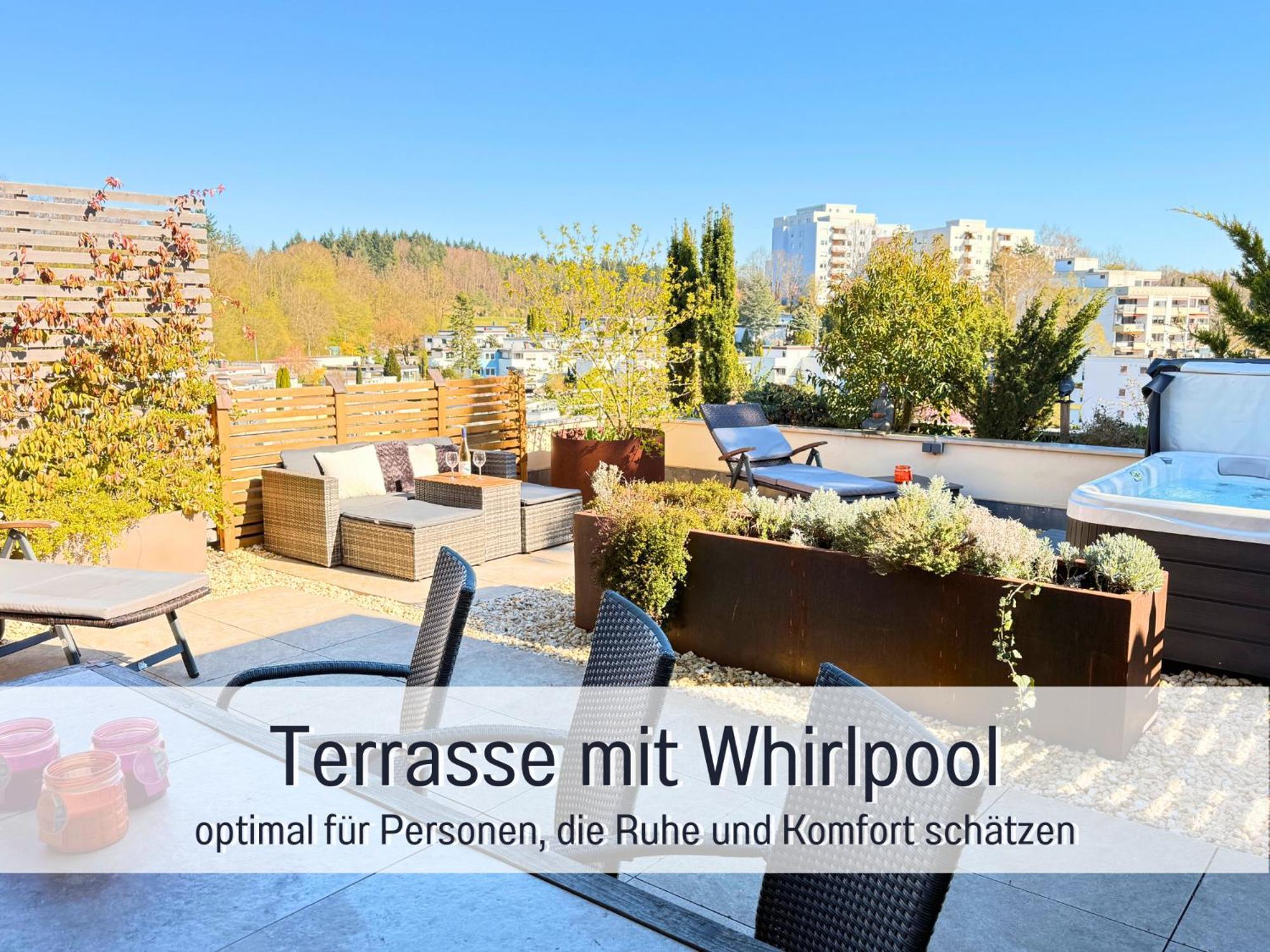 Sonnenterrasse - 3 Schlafzimmer, Whirlpool & Alpenblick - Perfekt Fuer Romantik Oder Familienurlaub Mit Kind , Hund Willkommen By Ferienwohnenamsee - Uberlingen Exterior foto